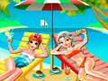 Spel Elsa and Anna Beach Selfie