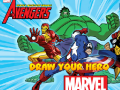 Spel Marvel Draw Your Hero
