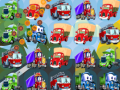 Spel Cartoon Trucks Match 3 
