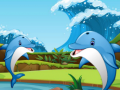 Spel Dolphin Dice Race