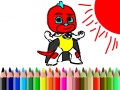 Spel Back To School: Mask Boy Coloring