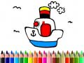 Spel Back to School: Boat Coloring