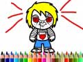 Spel Scary Boy Coloring Book