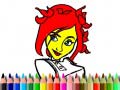 Spel Back To School: Cute Girl Coloring
