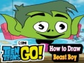 Spel How to Draw Beast Boy