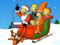 Spel Simpsons Christmas Jigsaw Puzzle