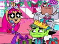 Spel Teen Titans Christmas Stars
