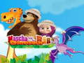Spel Masha and The Bear dinosaur