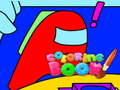 Spel Among Us Coloring Book 
