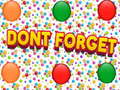 Spel Dont Forgets