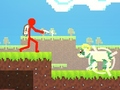 Spel Red Stickman vs Monster School 2