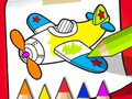 Spel Coloring Book: Cute Plane