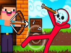 Spel Noob Archer vs Stickman Zombie