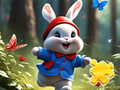 Spel Jigsaw Puzzle: Running Rabbit