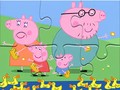 Spel Jigsaw Puzzle: Peppa Pig Feed Ducks