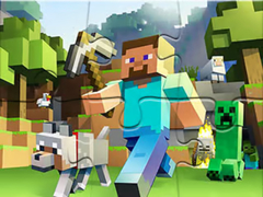 Spel Jigsaw Puzzle: Minecrafter