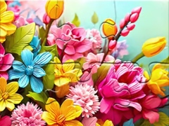 Spel Jigsaw Puzzle Flowers