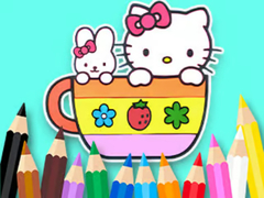 Spel Coloring Book: Kitty Cup