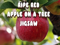 Spel Ripe Red Apple on a Tree Jigsaw