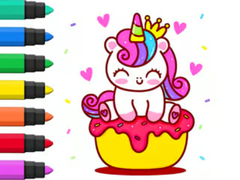 Spel Coloring Book: Unicorn Cupcake