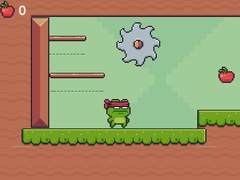 Spel Green Ninja Collects Apples