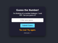 Spel Number Guessing