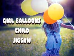 Spel Girl Balloons Child Jigsaw