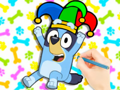 Spel Coloring Book: Clown Bluey