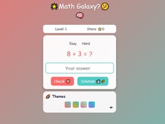 Spel Math Galaxy