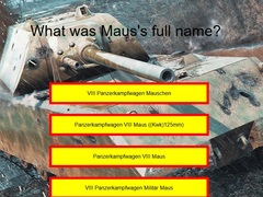Spel Tank Quiz: Maus