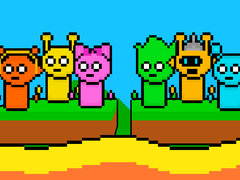 Spel Sprunki Lava Escape 2Player