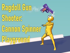 Spel Ragdoll Gun Shooter: Cannon Spinner Playground