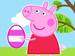 Spel Jigsaw Puzzle: Peppa Pig Easter Eggs