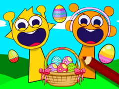 Spel Coloring Book: Sprunki Incredibox Easter