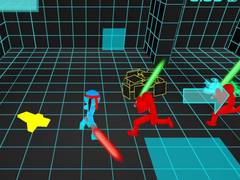 Spel Stickman Neon Sword Fighting