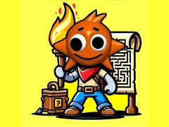 Spel Sprunki Torches Maze