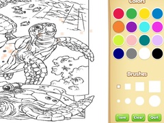 Spel Sea Animal Coloring Book