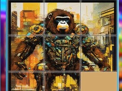 Spel Gorilla Sliding Puzzles
