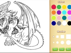 Spel Dragon Chimera Coloring Book