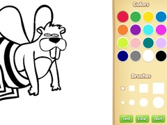 Spel Funny Animal Coloring Book for Kids
