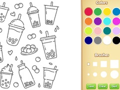 Spel Cute Boba Coloring Book for Kids