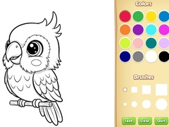 Spel Kawaii Animal Coloring Book