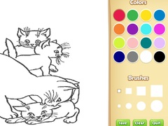 Spel Cats Coloring Book For Kids