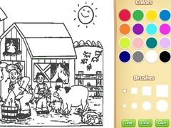 Spel Farm Coloring Book For Kids