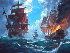 Spel Pirate Ships: Build and Fight
