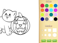 Spel Halloween Coloring Book
