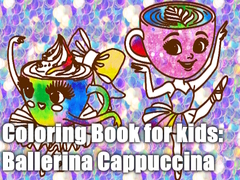 Spel Coloring Book for kids: Ballerina Cappuccina 