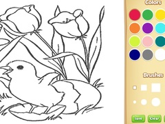 Spel Flowers Coloring Book For Kids