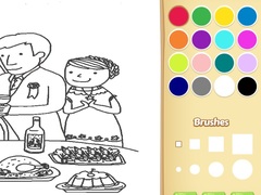 Spel Wedding Coloring Book for Kids