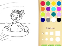 Spel Summer Coloring Book For Kids